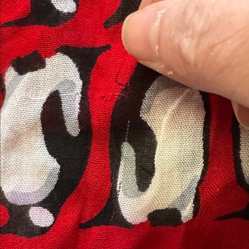 Vera Bradley Red Penguin Print Lightweight Wrap Scarf